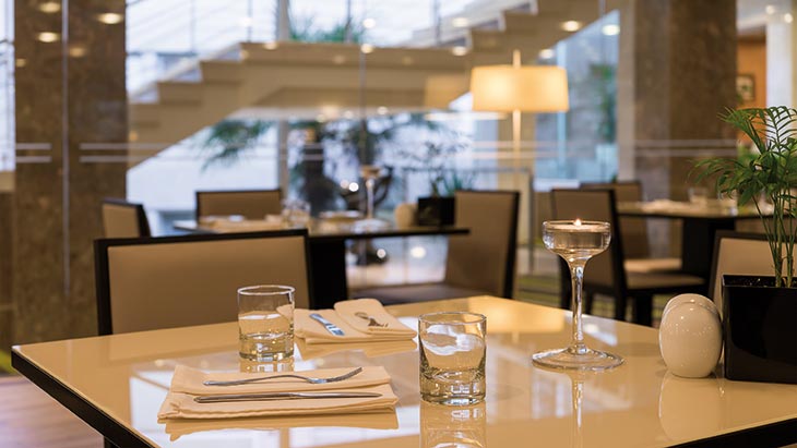 The hotel's restaurant